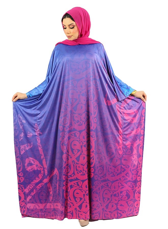 Zmurud Jersey Jalabiya- printed  - Image 2