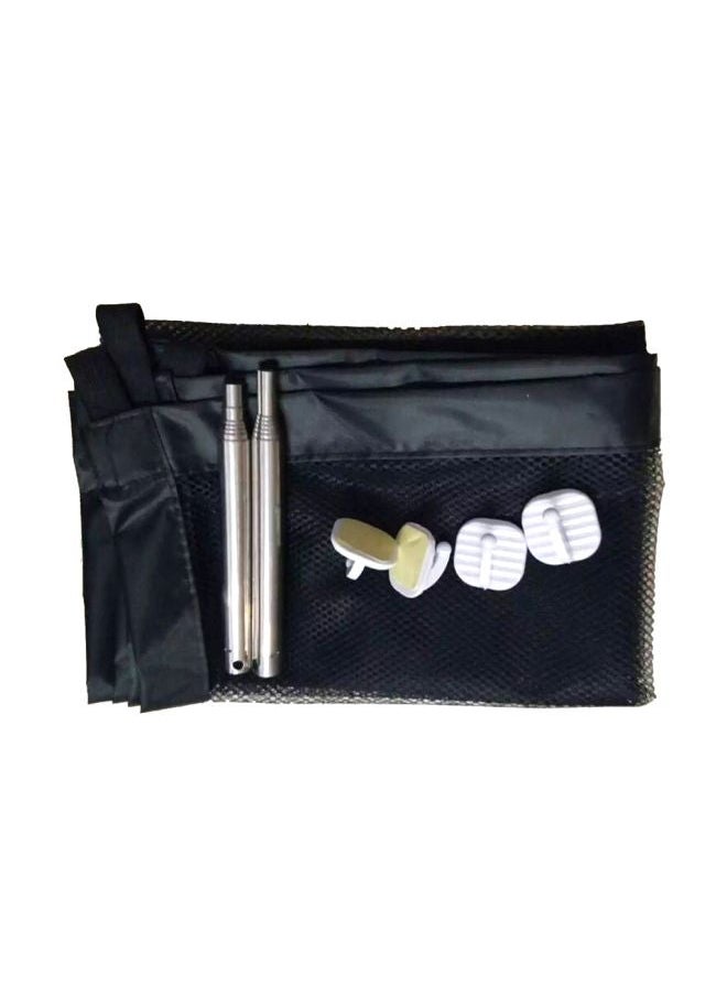 NIBEMINENT Portable Safety Fence Black/Silver  - Image 1