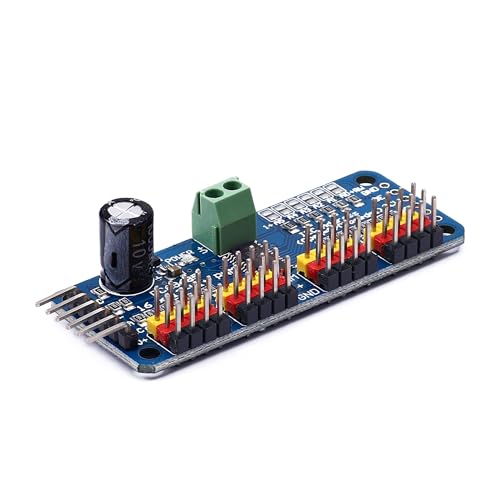 Teyleten Robot PCA9685 16 Channel 12 bit PWM Servo Motor Driver I2C IIC Module for MG90S SG90 MG995 Compatible with Arduino Raspberry Pi (2pcs) - Image 2