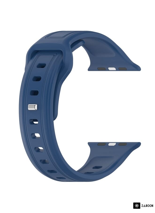 Zaboon - Apple Watch Ultra 49mm Square Buckle Silicone Watch Band - Image 1