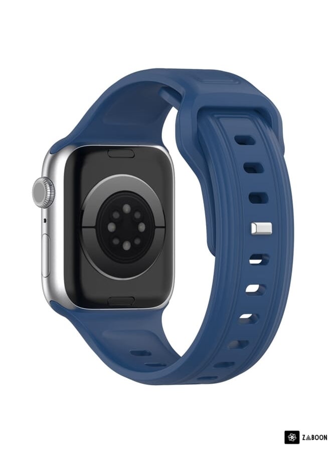 Zaboon - Apple Watch Ultra 49mm Square Buckle Silicone Watch Band - Image 1
