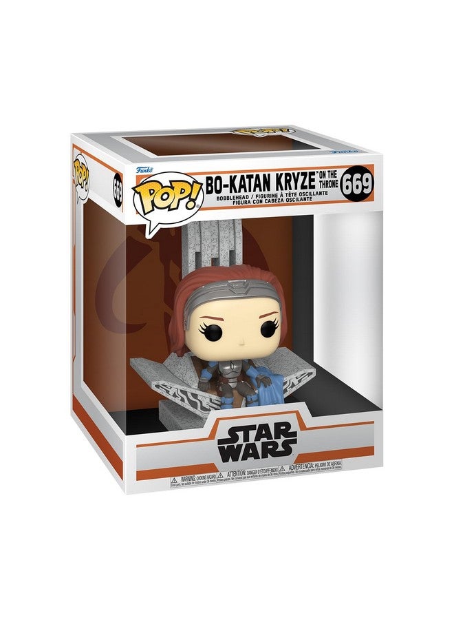 Funko POP! Deluxe: Star Wars: The Mandalorian - Bo-Katan - Bo Katan with Throne, 10-inch - Collectable Vinyl Figure - Gift Idea - Official Merchandise - for Kids & Adults - TV Fans - Image 1