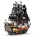 Brihappen Pirate Ship Model Building Set for Adults Boys Girls Black Pearl Ship Model with Light Sail Boat Construction Toys Collectible Display Home Office Decor Birthday Gifts1713 Pieces - Image 3
