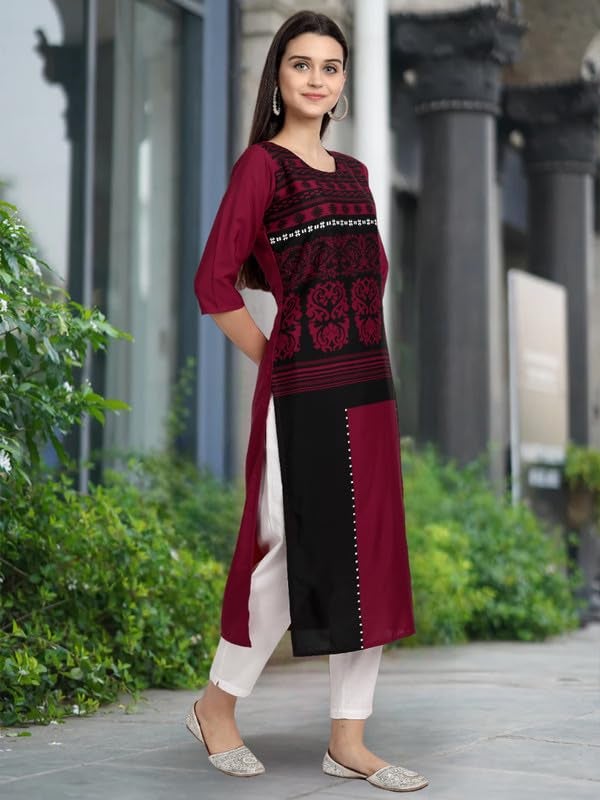 Tee Projekt Printed Crepe Kurti for Women ll Vibrant Colour Kurti (Pack of 6) - Image 5