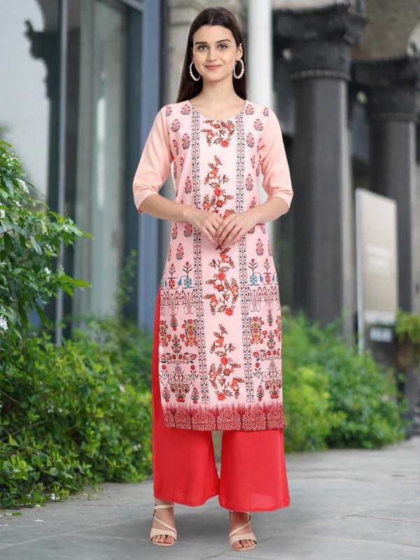 Tee Projekt Printed Crepe Kurti for Women ll Vibrant Colour Kurti (Pack of 6) - Image 2