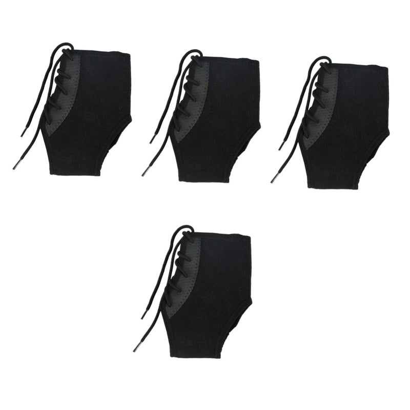 4 قطع دعامة الكاحل الأسود للكاحل الملتوي دعم وتر القدم للسيدات - Image 1