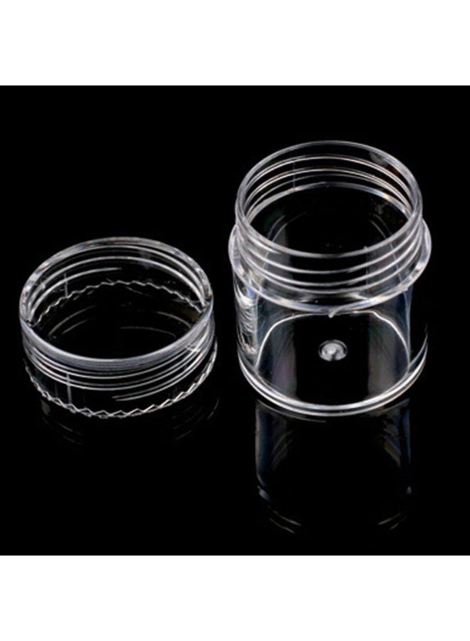 طقم حاويات تخزين الخرز البلاستيكية الشفافة مع غطاء 30 قطعة منظم خرز شبكي شفاف - Image 3