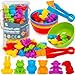 FQKIOMY Color Sorting Toys for ToddlersCounting Animals Matching Games Montessori Educational Preschol Toddler Learning Activities Sensory Traning Toys Gift for 3 Year Old Boys Girls - Image 3