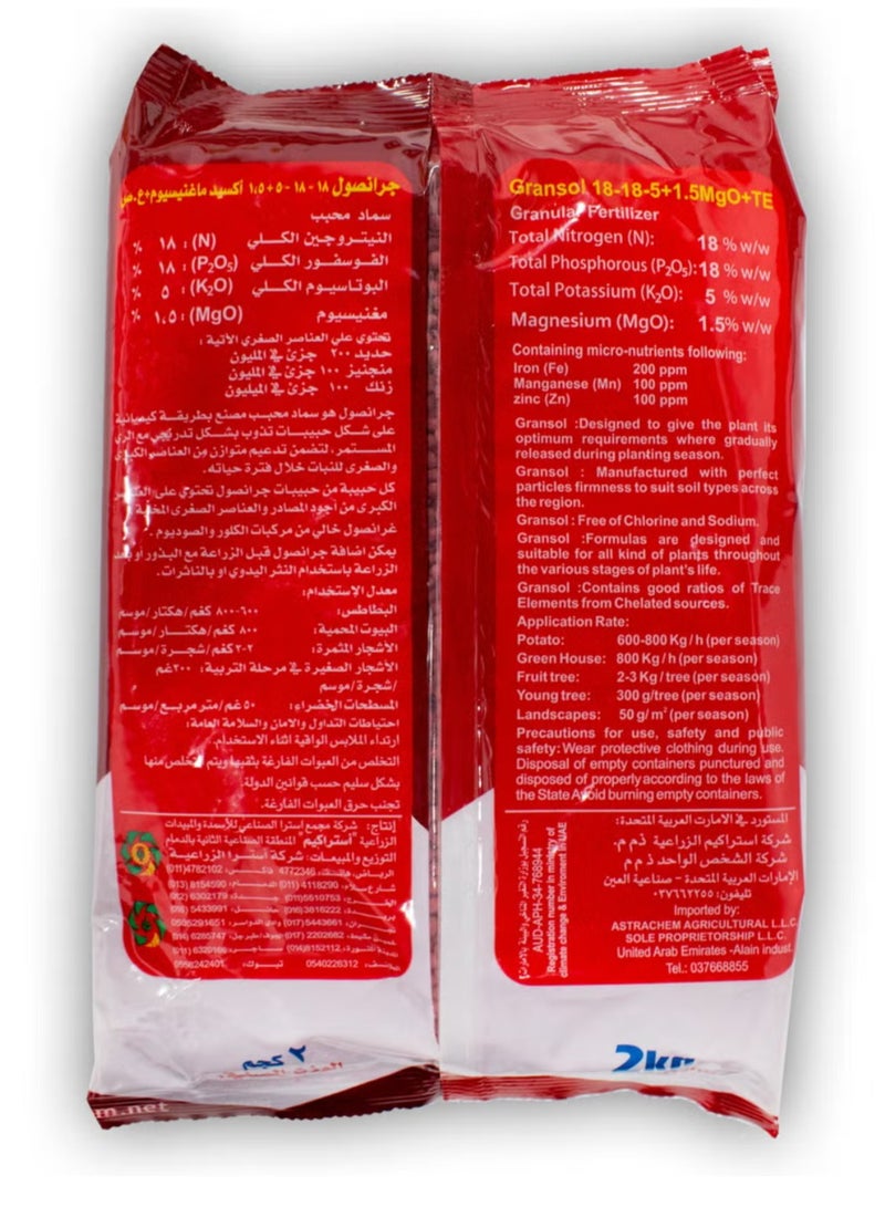 GranSol NPK Granular 18-18-5+1.5MgO+TE - Image 2