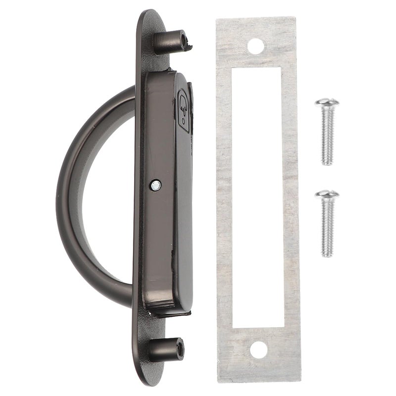 Pearl Black Semi Circle Wardrobe Door Handle Cabinet Grip with Screws Kitchen Furniture Hardware - Image 2