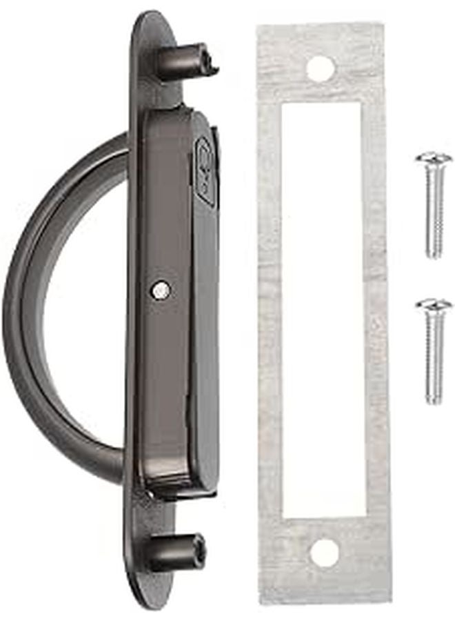 Pearl Black Semi Circle Wardrobe Door Handle Cabinet Grip with Screws Kitchen Furniture Hardware - Image 1
