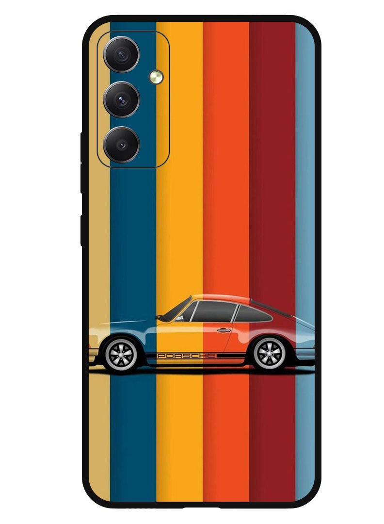 Theodor Protective Case Anti Scratch Shock Proof Bumper Cover For Samsung Galaxy F54 Vintage Porche - Image 1