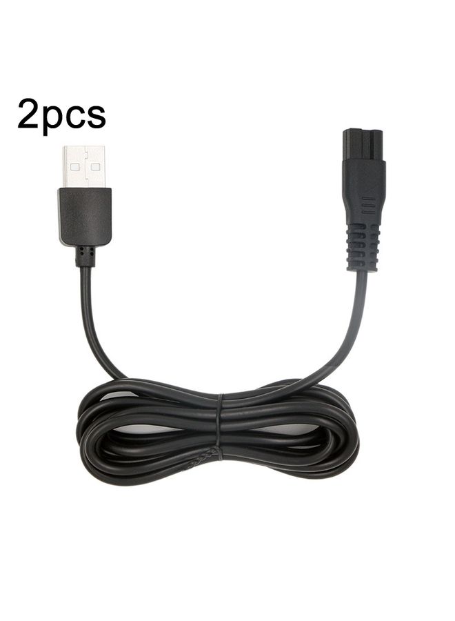 HuHa 2pcs 5V USB Charging Cable For AUX Hair Clipper A5 A6 A8 S5 - Image 1