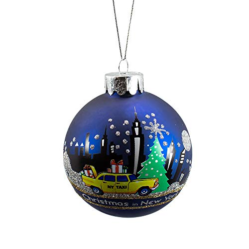 Kurt Adler New York Glass Ball Ornament 80mm