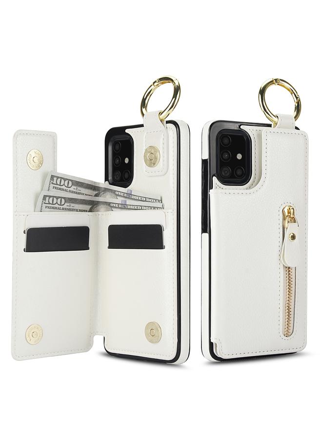 S-TOP Case For Samsung Galaxy A51 4G Litchi Texture Zipper Double Buckle Card Bag Phone Case - Image 2