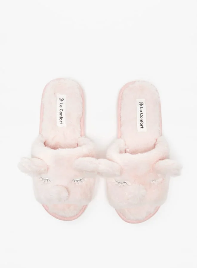 لو كونفورت Ear Applique Detail Bedroom Slides