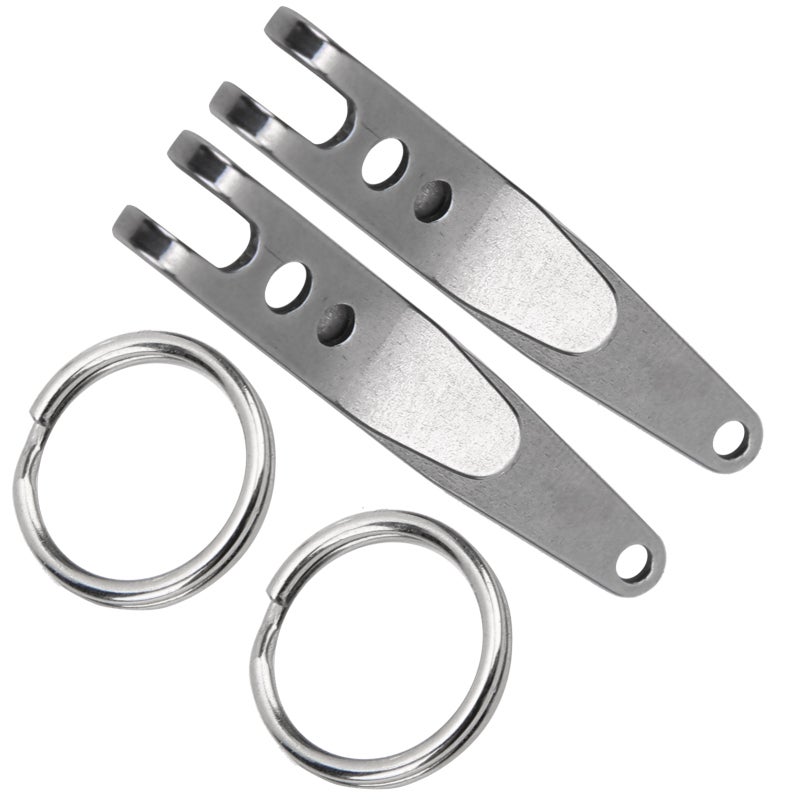 Stainless Steel Belt Clip: Durable Flexible Construction - Multi-Purpose Pocket Clip for Outdoor Use, Key Holder & Tool Organization - Image 3