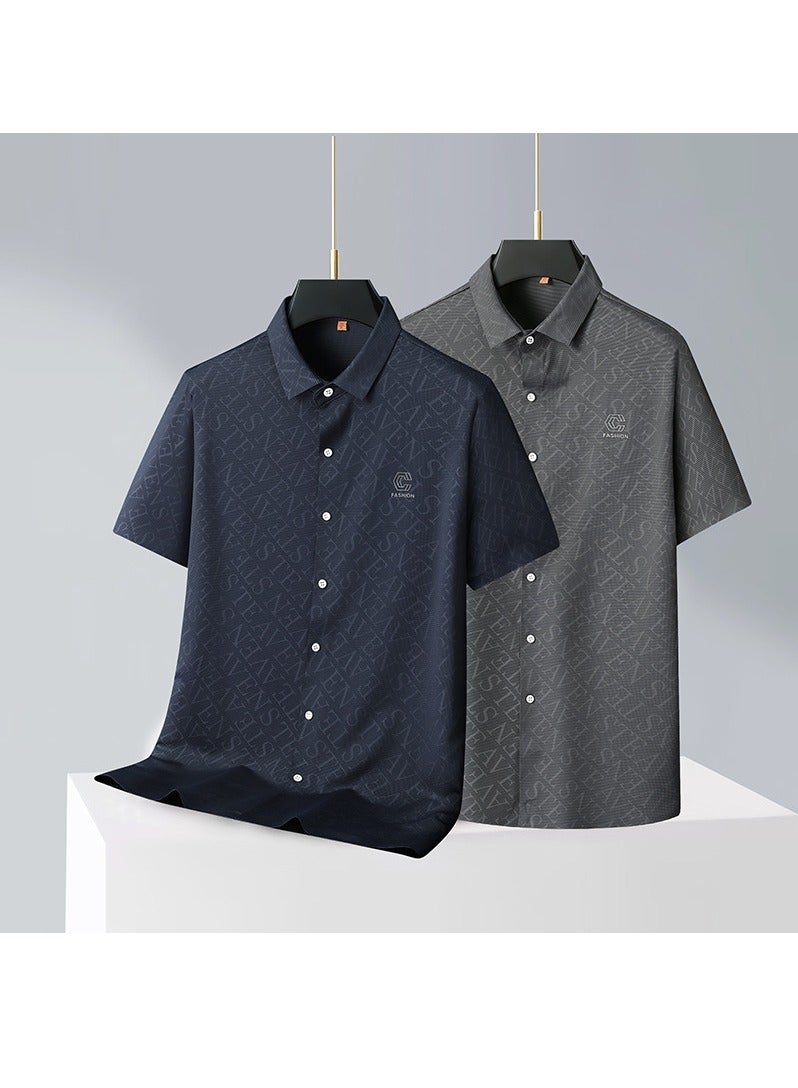 KUYING Business Casual Short Sleeved POLO T-shirt  - Image 2