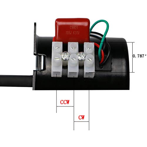 Retafe 60KTYZ Synchronous Gear Motor 30RPM Dual Bearing AC Motor CW/CCW Control 115V 60Hz 10W (60KTYZ60R) - Image 4