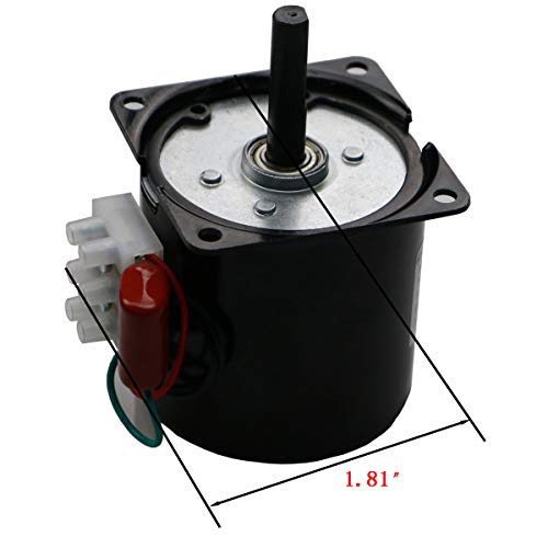 Retafe 60KTYZ Synchronous Gear Motor 30RPM Dual Bearing AC Motor CW/CCW Control 115V 60Hz 10W (60KTYZ60R) - Image 3