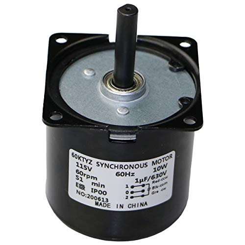 Retafe 60KTYZ Synchronous Gear Motor 30RPM Dual Bearing AC Motor CW/CCW Control 115V 60Hz 10W (60KTYZ60R) - Image 1