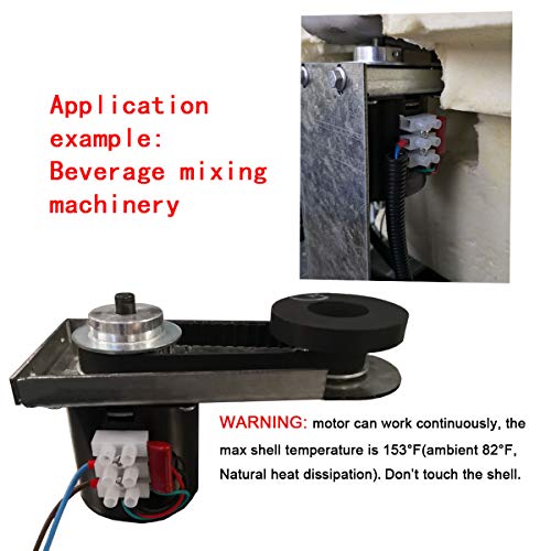 Retafe 60KTYZ Synchronous Gear Motor 30RPM Dual Bearing AC Motor CW/CCW Control 115V 60Hz 10W (60KTYZ60R) - Image 2