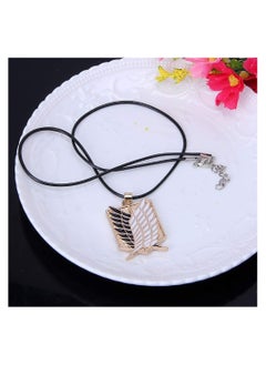 Zchiko ZCHIKO Anime Attack on Titan Cartoon Survey Corps Logo Wings of Liberty Pendant Necklaces - Gold  - Image 4