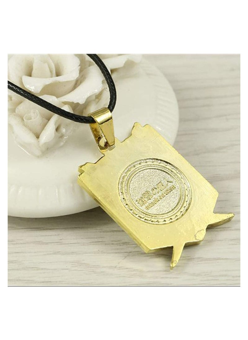 Zchiko ZCHIKO Anime Attack on Titan Cartoon Survey Corps Logo Wings of Liberty Pendant Necklaces - Gold  - Image 3