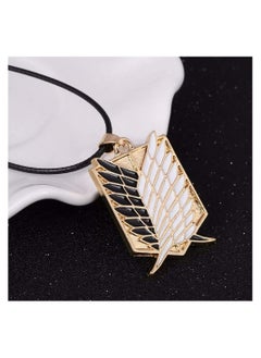 Zchiko ZCHIKO Anime Attack on Titan Cartoon Survey Corps Logo Wings of Liberty Pendant Necklaces - Gold  - Image 2