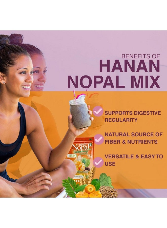 Hanan Peruvian Secrets Nopal Mix Aguaymanto 454g - 100% Natural High-Fiber Goldenberry Blend for Digestive Health, Vegan, Non-GMO, Gluten-Free, Keto from Peru (16oz) - Image 2