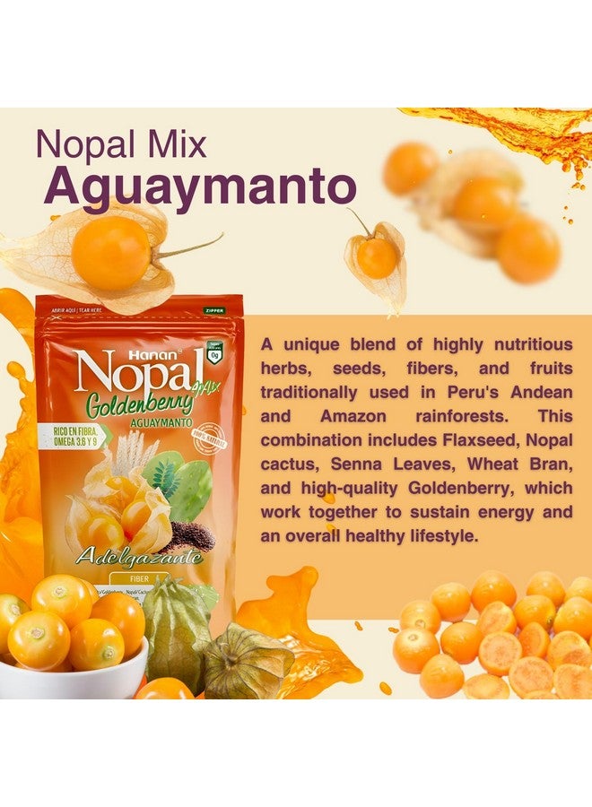 Hanan Peruvian Secrets Nopal Mix Aguaymanto 454g - 100% Natural High-Fiber Goldenberry Blend for Digestive Health, Vegan, Non-GMO, Gluten-Free, Keto from Peru (16oz) - Image 4