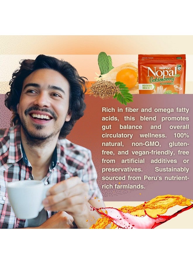 Hanan Peruvian Secrets Nopal Mix Aguaymanto 454g - 100% Natural High-Fiber Goldenberry Blend for Digestive Health, Vegan, Non-GMO, Gluten-Free, Keto from Peru (16oz) - Image 5