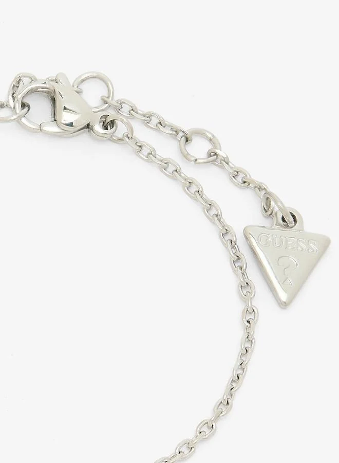 GUESS Heart Charm Chain Bracelet