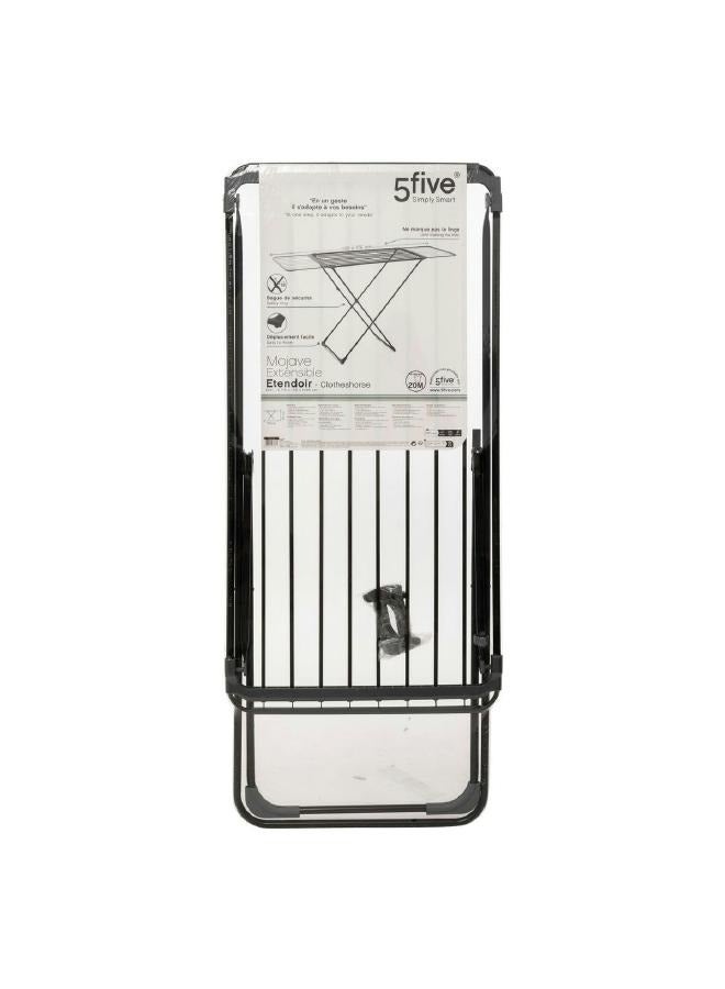 لوفت رف تجفيف قابل للتمديد، الطول 92×60×137 سم، فضي، فولاذ - 186209 - Image 4