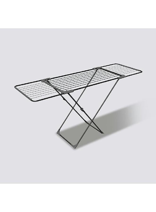 لوفت رف تجفيف قابل للتمديد، الطول 92×60×137 سم، فضي، فولاذ - 186209 - Image 1