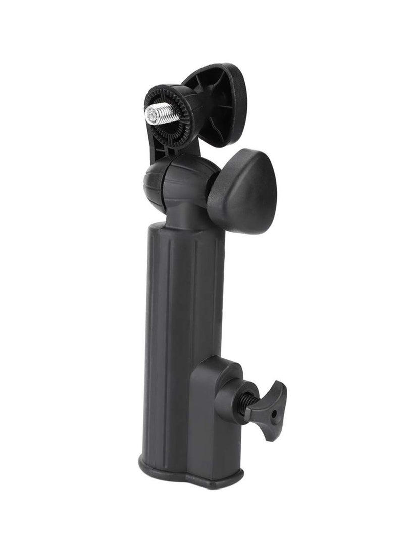 SYOSI Umbrella Stand, Golf Umbrella Holder, Golf Umbrella Holder for the trolley, Adjustable Plastic Stand Push Pull Bike Cart Umbrella Clip Mounting Attachment for Outdoor Sports - Image 1