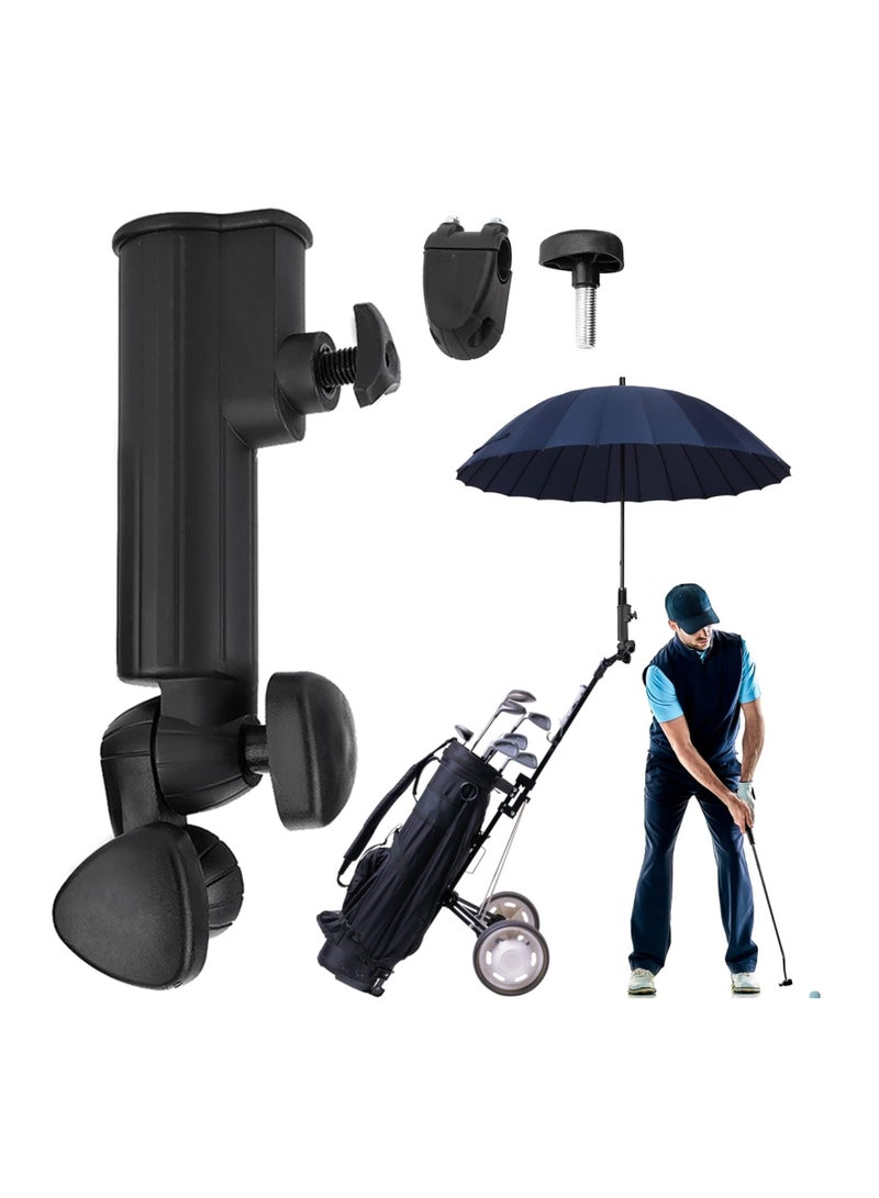 SYOSI Umbrella Stand, Golf Umbrella Holder, Golf Umbrella Holder for the trolley, Adjustable Plastic Stand Push Pull Bike Cart Umbrella Clip Mounting Attachment for Outdoor Sports - Image 5