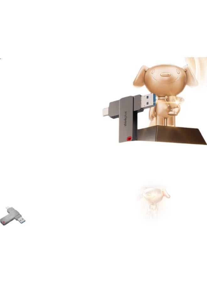 thinkplus Thinkplus Lenovo 256Gb Type-C Usb3.2 Dual-Interface Flash Drive, Compatible With Phones And Computers, Large Capacity, Office And Business Usb Drive, Tpu301 Series - Image 3