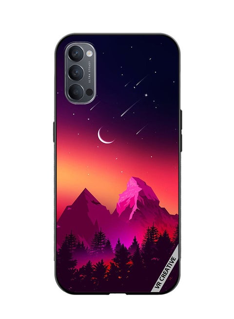Protective Case Cover For Oppo Reno4 Multicolur Design Multicolour