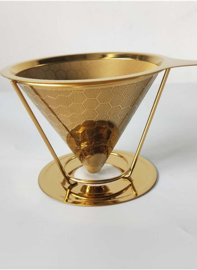 Stainless Steel Double Coffee Filter (Gold) - pzsku/Z6F949464DC5B86E5BD51Z/45/_/1711859003/3a80ee63-b688-4e67-9444-5dc9b75f3828