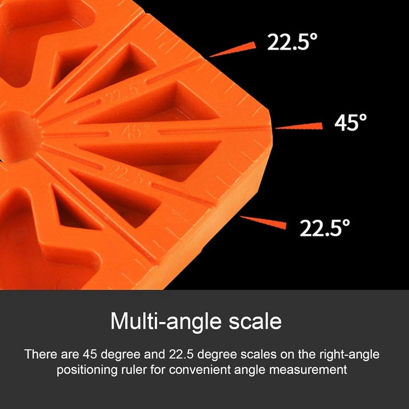 90 Degree Positioning Squares, 4 In Plastics Portable Right Angle Clamp Corner Clamp Woodworking Tools Square Angle Ruler Holder for Photo Frames Box Drawer - Image 4