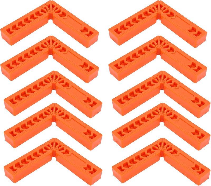 90 Degree Positioning Squares, 4 In Plastics Portable Right Angle Clamp Corner Clamp Woodworking Tools Square Angle Ruler Holder for Photo Frames Box Drawer - Image 1