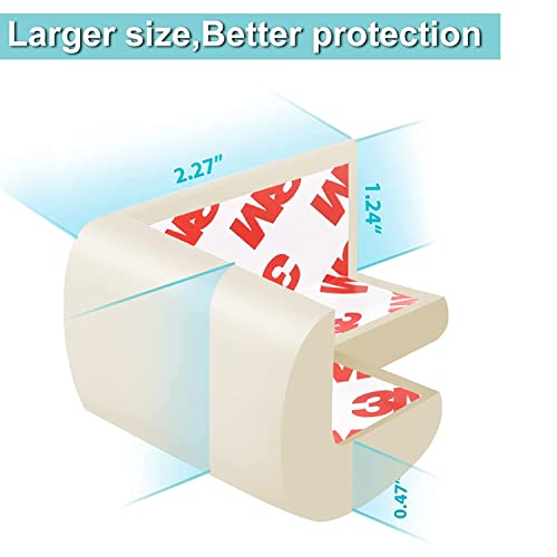 AMAZARA Baby Proofing Corner Guards – Pre-Taped Foam Edge Protectors for Furniture – Child Safety – 10 Pieces (White) - Image 3