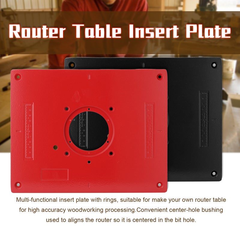Multifunctional Aluminum Alloy Router Table Insert Plate Trimmer Engraving Machine Tool Woodworking Benches Woodworking Tools - Image 4
