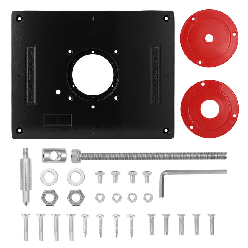 Multifunctional Aluminum Alloy Router Table Insert Plate Trimmer Engraving Machine Tool Woodworking Benches Woodworking Tools - Image 1