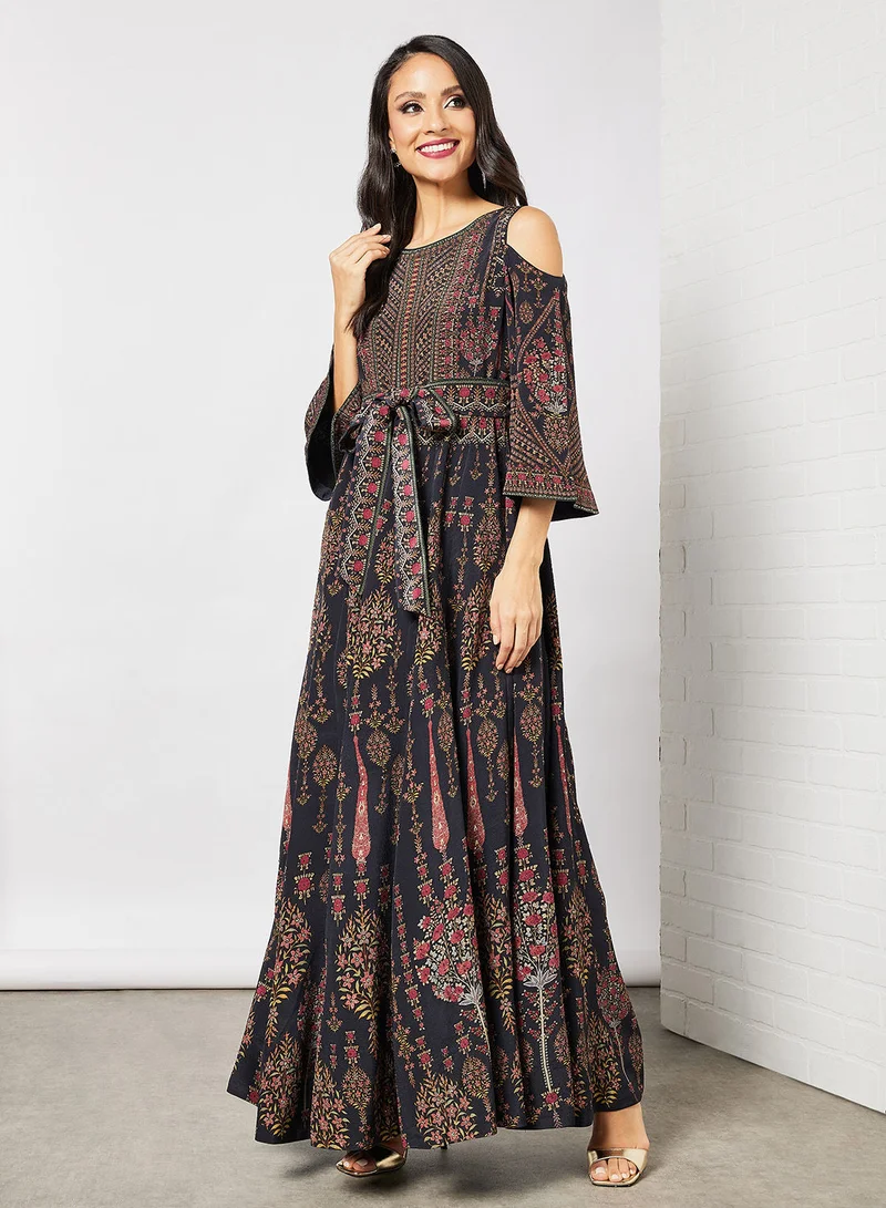 NIRRAAMYAA Digital Printed Kaftan