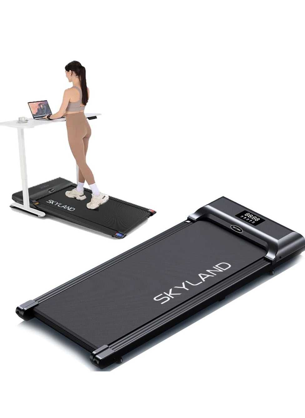 Treadmill for Home Use| Walking Pad Running Machine with Bluetooth, Ultra Slim Electric Treadmill 