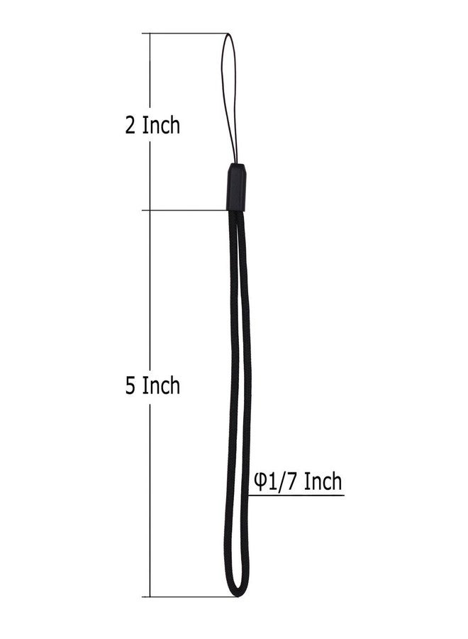 XinwaY Hand Wrist Strap Lanyard for USB Flash Drives, Cell phone, Keys, Keychains, Mp4, Mp3 10 Pack (Black) - Image 2