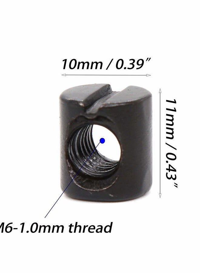 binifiMux M6 Black Socket Cap Allen Head Screws Barrel Nuts for Crib Table Cot Furniture, M6x15mm/25mm/35mm/45mm/55mm/65mm/75mm - Image 3