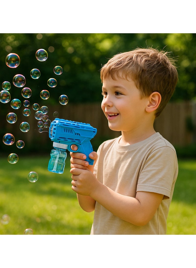 STITCH Automatic Bubble Maker Gun – Colorful Bubble Blower Toy with Multiple Nozzles, Easy Grip Handle, and Refillable Solution Tank – Outdoor Fun Toy for Kids, Parties, Birthdays, and Summer Play - Image 2